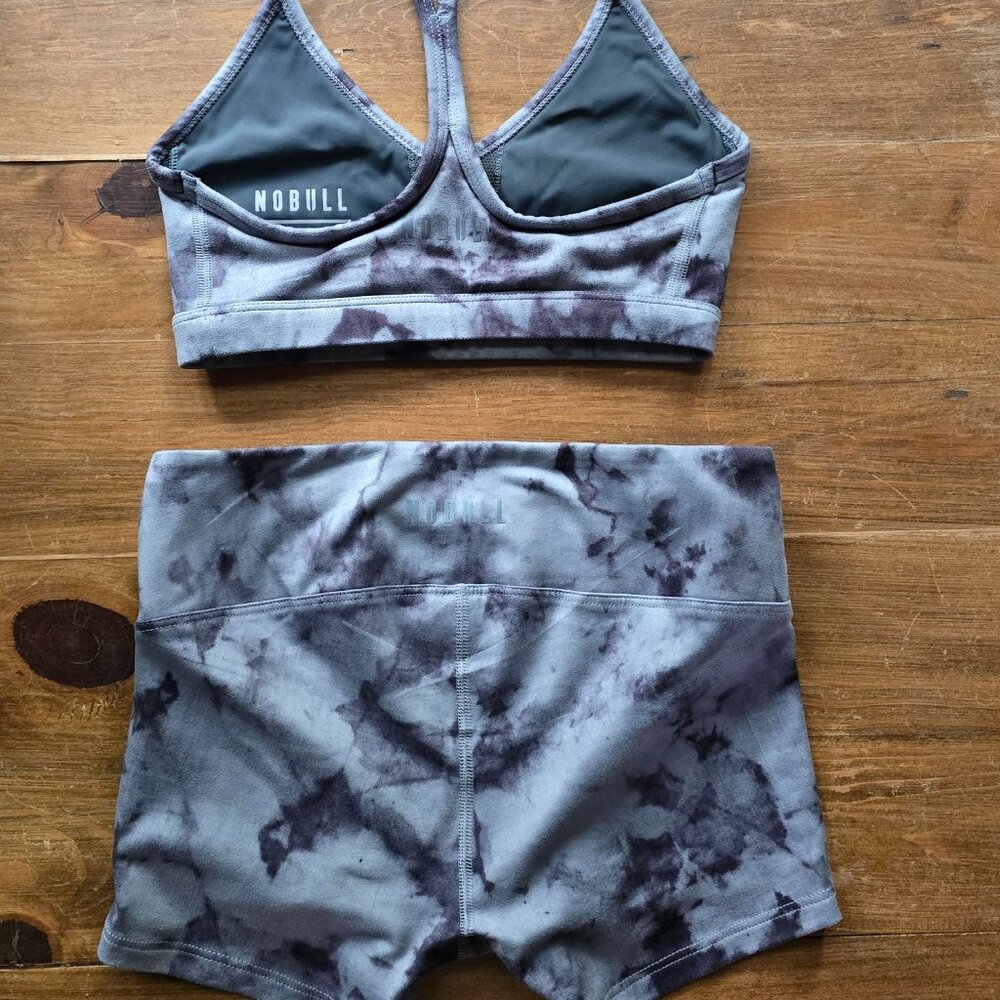 Nobull Tie Dye Sports Bra & Shorts Set - XS - Picture 2 of 6